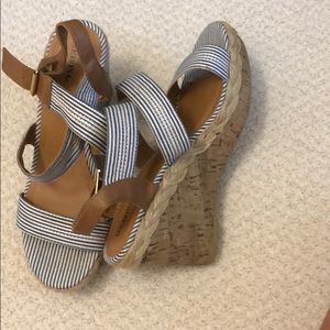 Summer wedges, worn twice